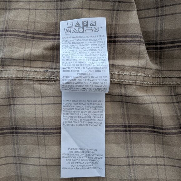 Levis Signature Plaid Shirt Beige - Size XL - Picture 11 of 12